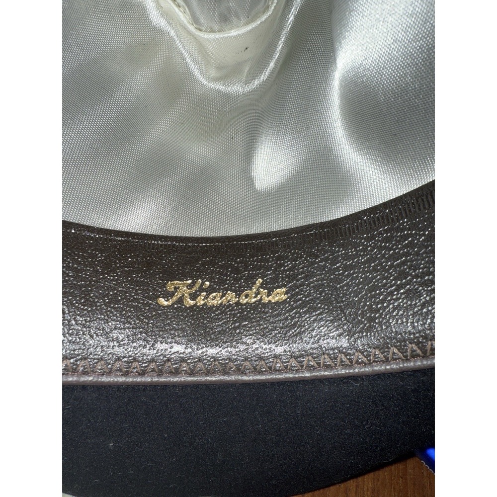 Akubra Kiandra Australian Cowboy Outback Black Pure Fur Felt Hat Size 54 - Picture 7 of 10